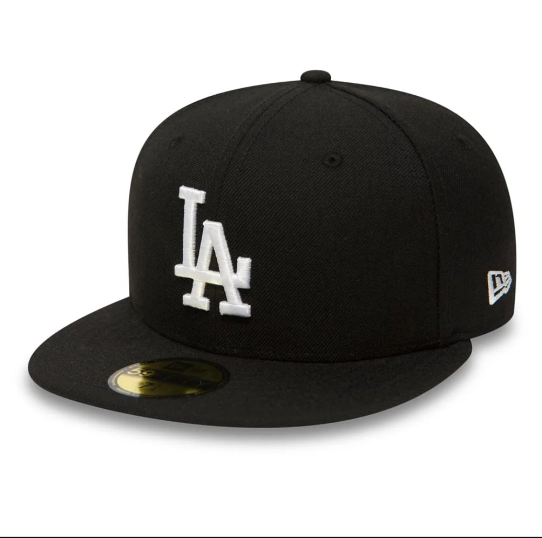 LA Dodgers Black 59FIFTY Fitted Cap