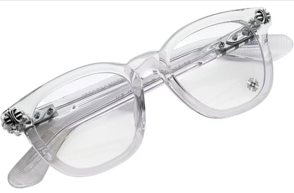 Clear Chrome Hearts Glasses