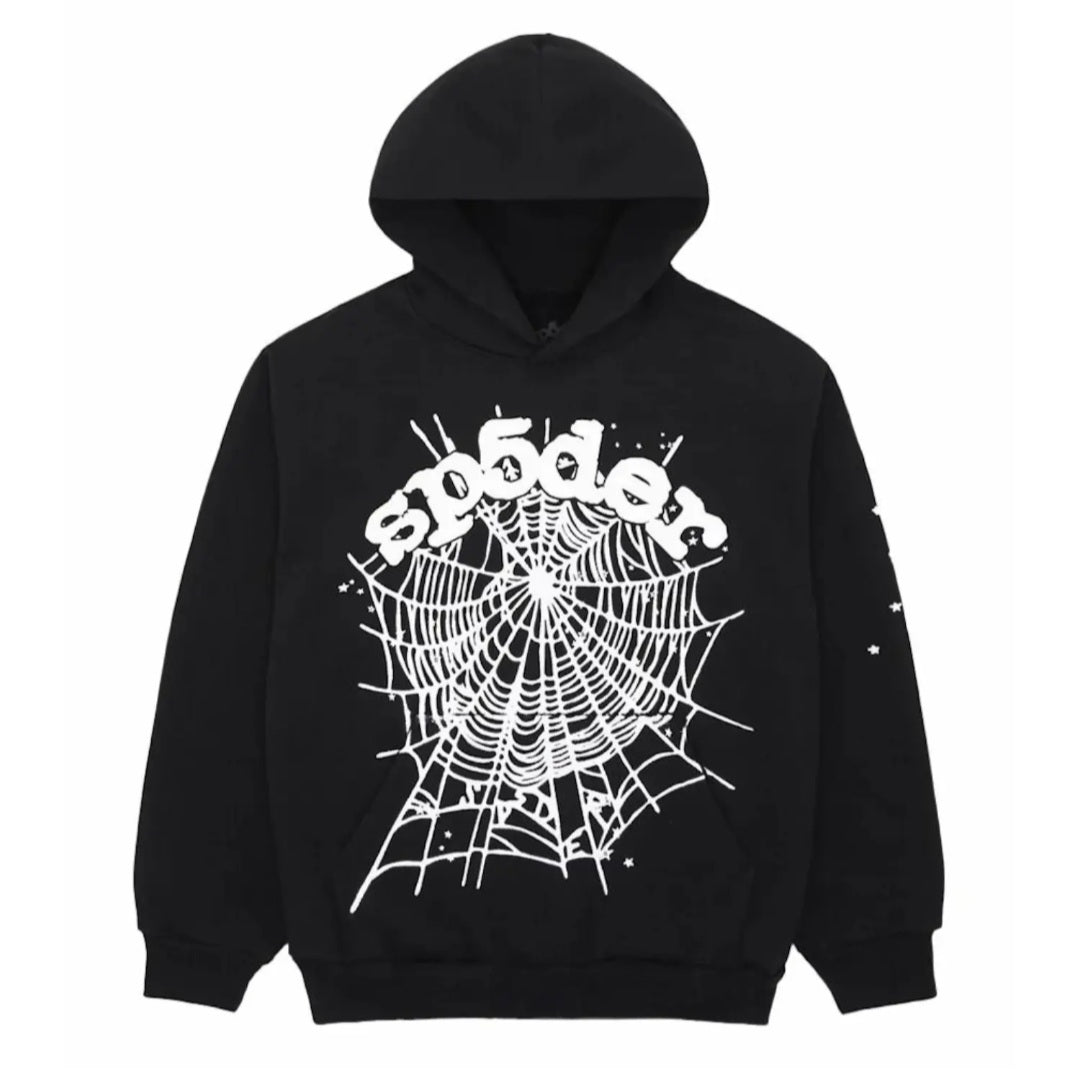 Black Sp5der OG Web Hoodie