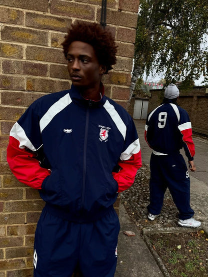 Corteiz Shield Shuku Jacket - "Navy"