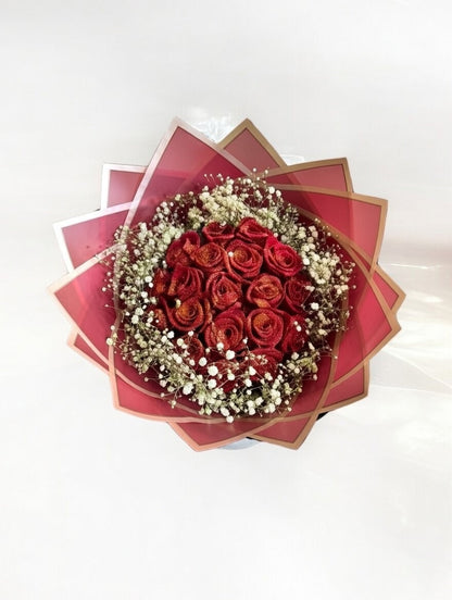 Glitter Flower Roses