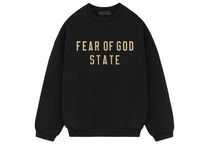 Fear of God Essentials Fleece Crewneck - "Black"