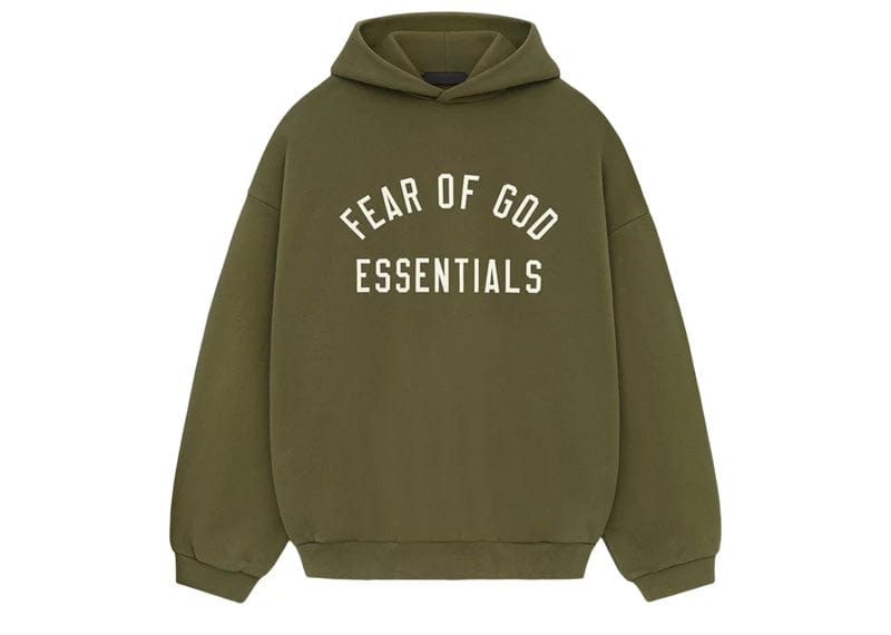 Fear of God Essentials Fleece Hoodie - "Military"