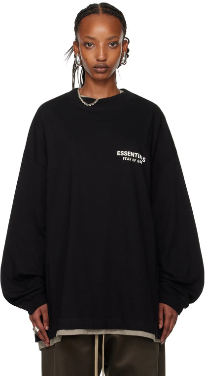 Fear of God Essentials Long Sleeve T-Shirt - "Black"