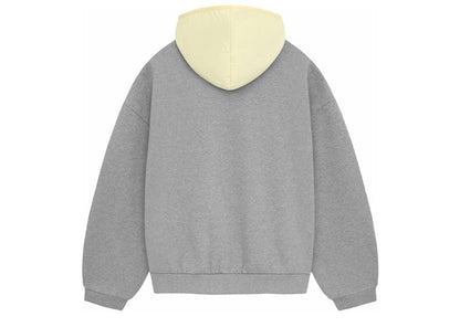 Fear of God Nylon Fleece Hoodie - "Yellow/Dark Heather Oatmeal"