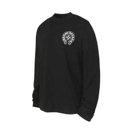 White Horseshoe Chrome Hearts Long Sleeve Shirt