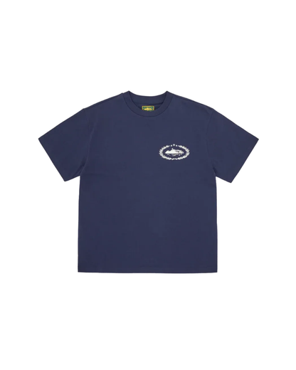 Corteiz Royale Heavyweight Tee -"Navy White"