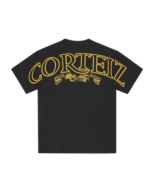 Corteiz Royale Heavyweight T-shirt - "Black/Yellow"