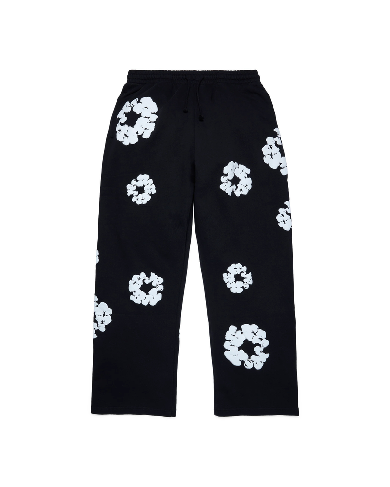 Denim Tears Cotton Wreath Baggy Sweatpants - "Black"