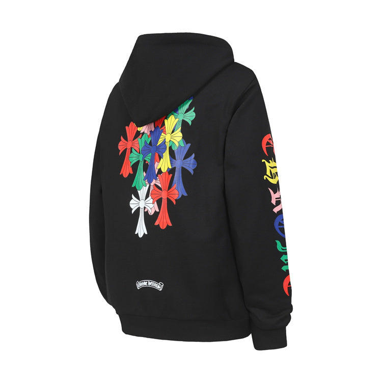 Black Multi-Colour Chrome Hearts Hoodie