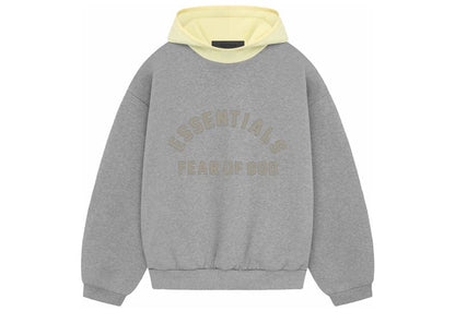 Fear of God Nylon Fleece Hoodie - "Yellow/Dark Heather Oatmeal"