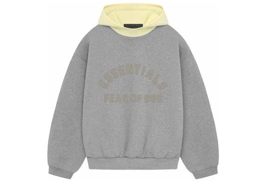 Fear of God Nylon Fleece Hoodie - "Yellow/Dark Heather Oatmeal"