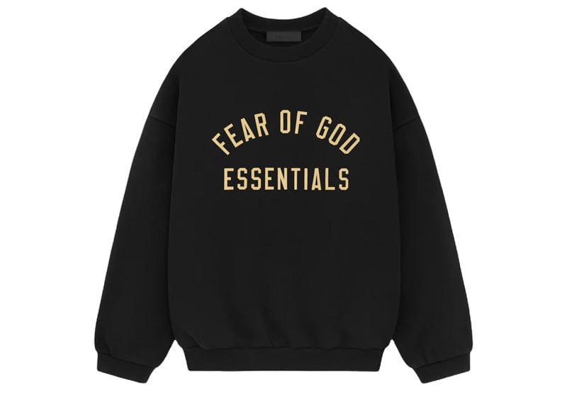 Fear of God Essentials Fleece II Crewneck - "Black"