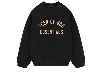 Fear of God Essentials Fleece II Crewneck - "Black"