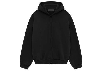 Fear of God Essentials Full zip Hoodie - "Black"