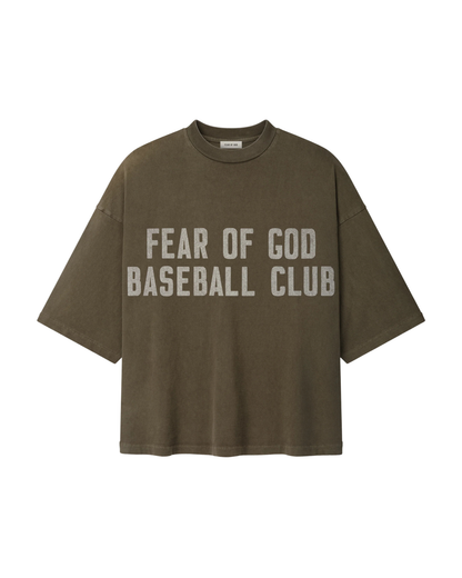 Fear of God  Baseball Club Tee - "Faded Brown"