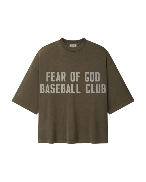 Fear of God  Baseball Club Tee - "Faded Brown"