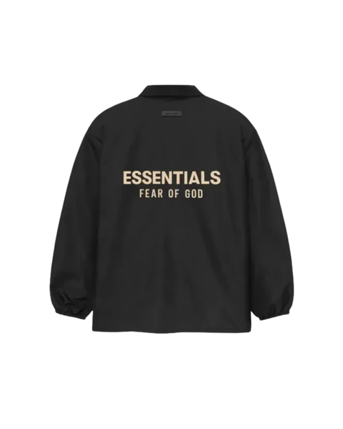 Fear Of God Essentials Coach Jacket - "Jet Black"