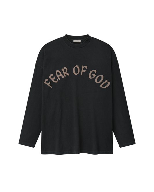 Fear Of God 'F OF G' Long Sleeve Tee - "Black"