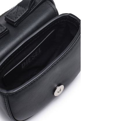 Diesel 1DR XS Mini Bag with D Plaque Black