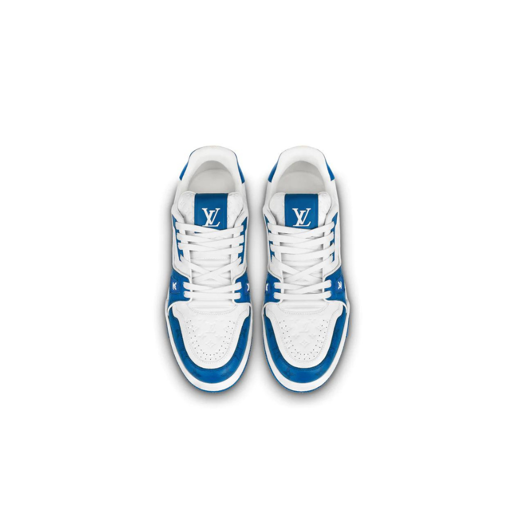 LOUIS VUITTON LV TRAINER '54' WHITE BLUE SNEAKER