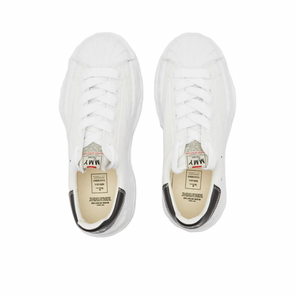 MAISON MIHARA YASUHIRO BLAKEY LOW ORIGINAL SOLE CANVAS SNEAKER WHITE