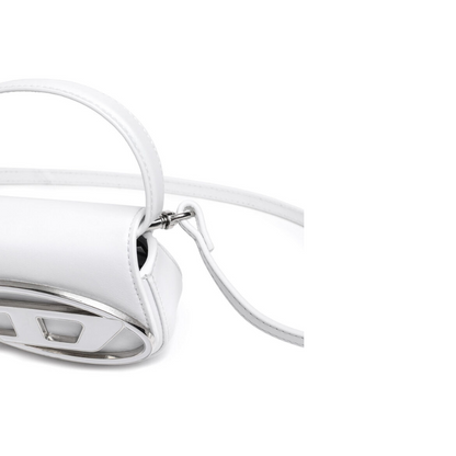 Diesel 1DR XS Mini Bag with D Plaque White