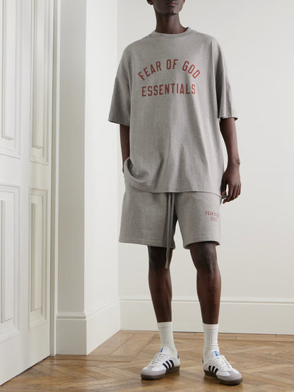 Fear of God Essentials Fleece Soccer Short - "Dark Heather"