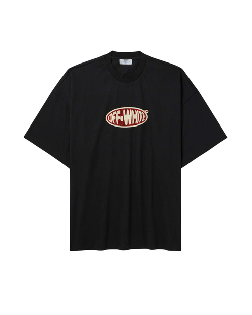 Off-White Crystal Embellished T-Shirt - "Black"