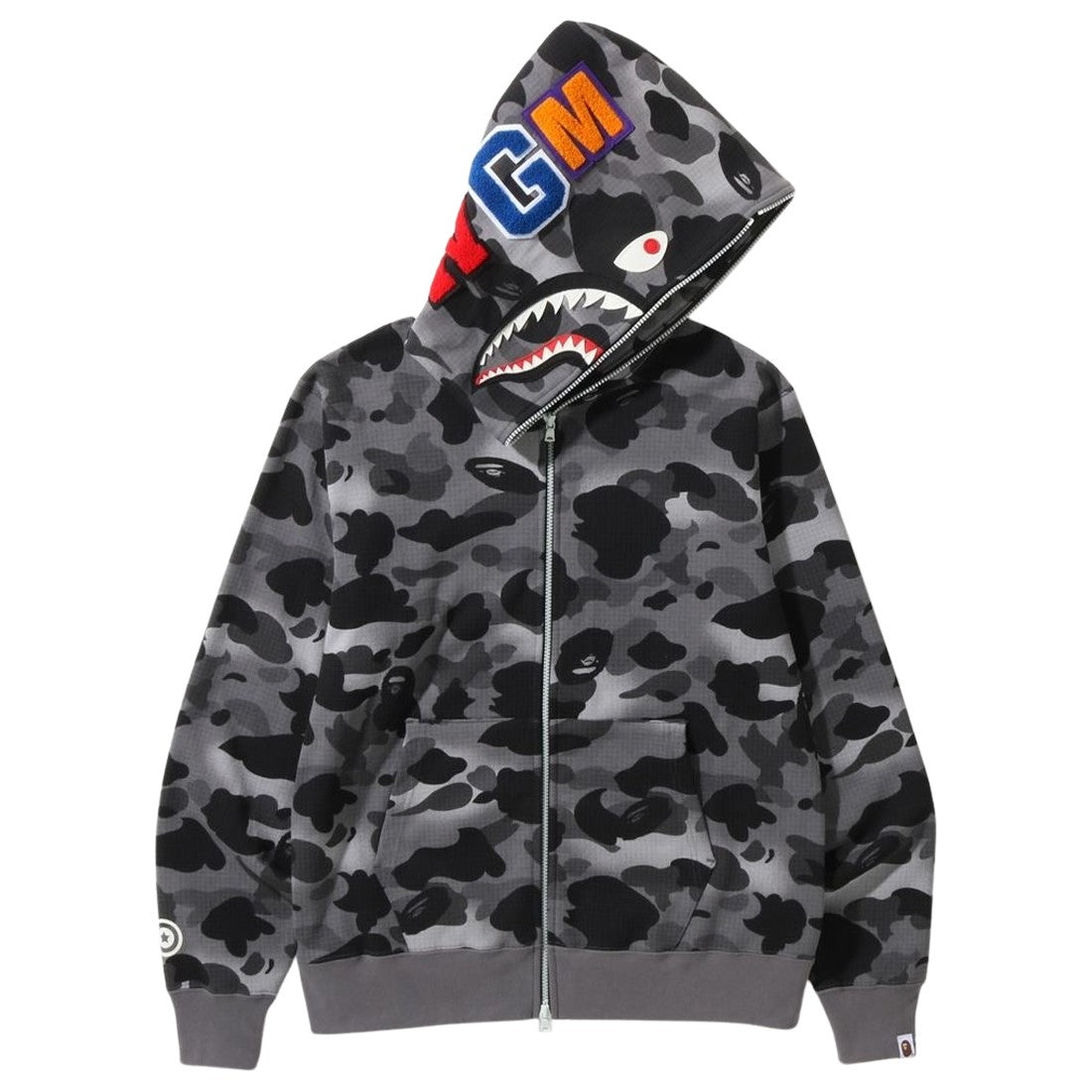 Bape shark camo hoodie