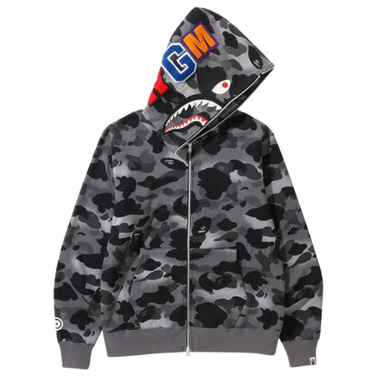 Bape shark camo hoodie