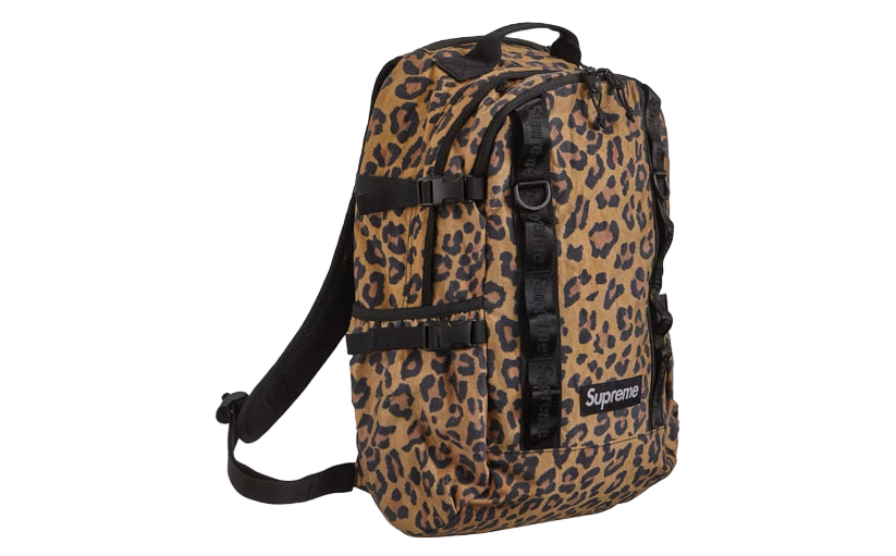 Supreme Leopard Print Backpack