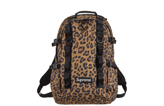 Supreme Leopard Print Backpack